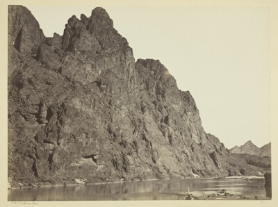 Bluff Opposite Big Horn Camp, Black Cañon, Colorado River