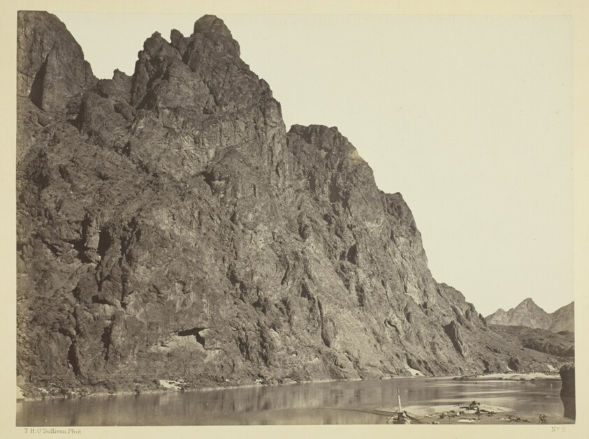 Bluff Opposite Big Horn Camp, Black Cañon, Colorado River