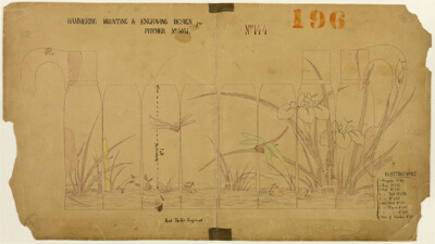 Hammering, Mounting and Engraving Design for Pitcher No. 5051