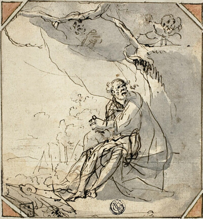 Hermit Saint in Cave