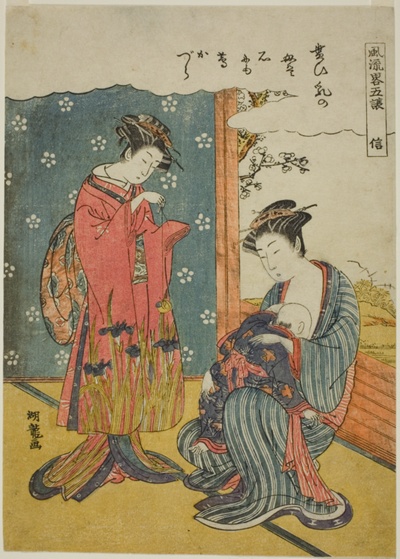 Fidelity (Shin), from the series "A Fashionable Parody of the Five Virtues (Furyu yatsushi gojo)"