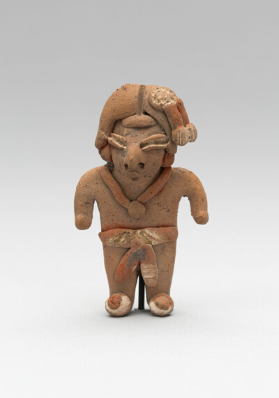 Standing Male Figurine Wearing a Necklace and Breechcloth