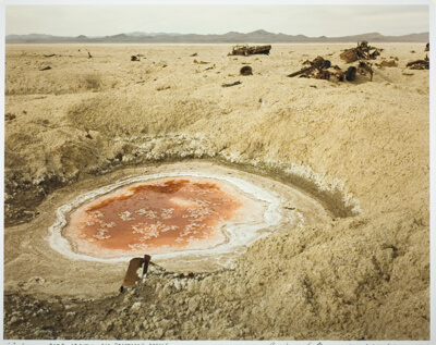 Bomb Crater and Destroyed Convoy, Bravo 20 Bombing Range, Nevada, from the series "Desert Cantos V: The War"