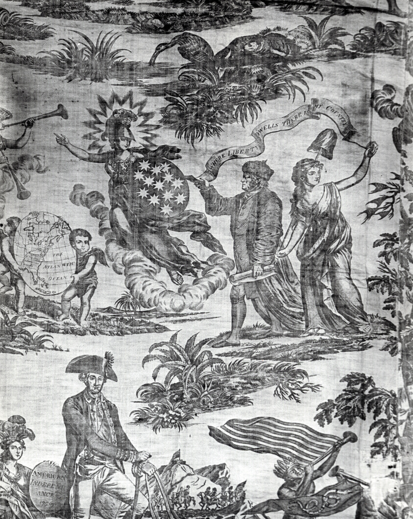 Apotheosis of Franklin (Furnishing Fabric)