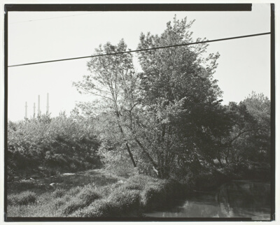 Backwater from Romeoville Road, Consolidated Edison plant in distance