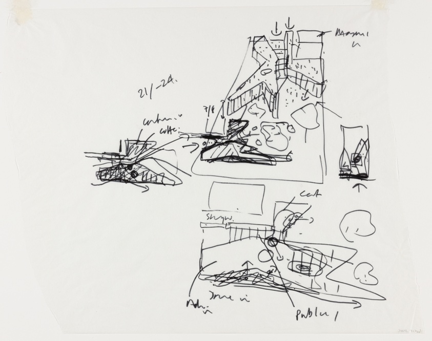 Public Library of Des Moines, Iowa, Preliminary Design Sketch