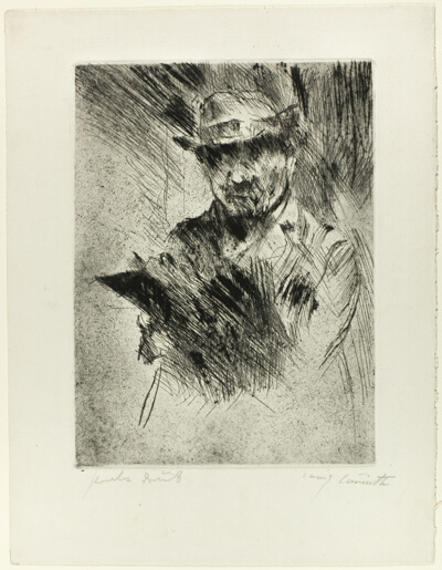 Self-Portrait while Etching