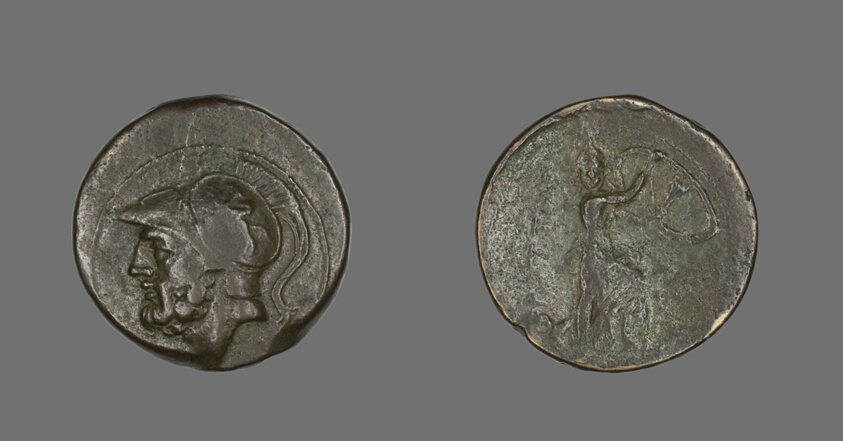 Coin Depicting the God Mars