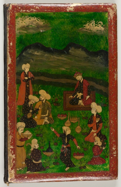 Manuscript of Kulliyat (Complete Works) by Sa'di with Lacquered Cover