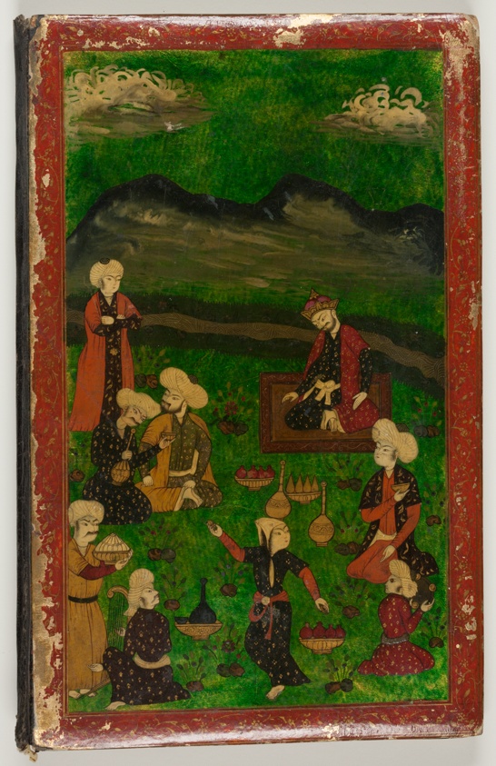 Manuscript of Kulliyat (Complete Works) by Sa'di with Lacquered Cover