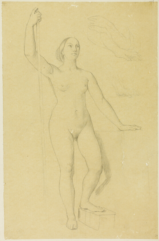 Study for Joan of Arc, and Sketches of Hands