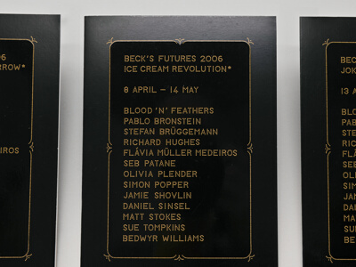 Beck's Futures, 2006 Invitation