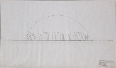 Cinestage for Brussels Exposition: Elevation