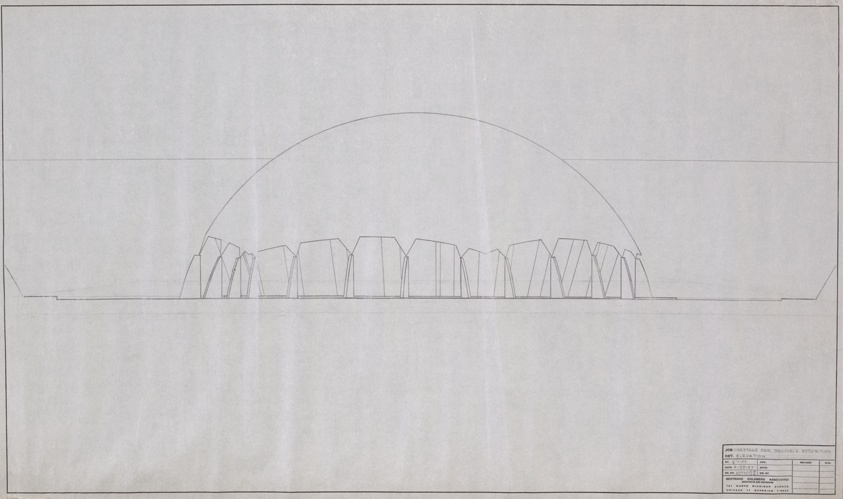 Cinestage for Brussels Exposition: Elevation