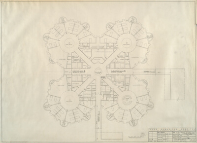 Good Samaritan Hospital, Phoenix, Arizona, Tower Floor Plan
