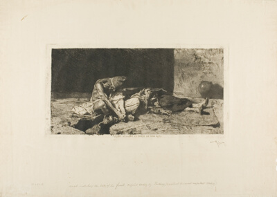 Arab Watching the Body of his Friend