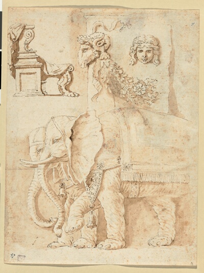 Studies after Andrea Mantegna, Giulio Romano, and the Antique