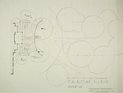 Charles and Tillie Lubin House, Highland Park, Illinois, Landscape Plan