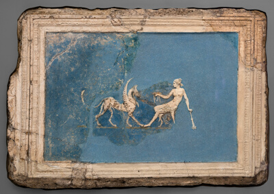 Relief Fragments Depicting a Seated Woman and a Griffin