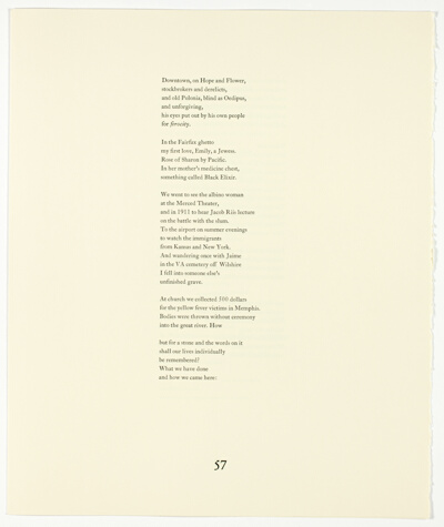 Pages 57-60, from The Plain of Smokes: Poem Cycle