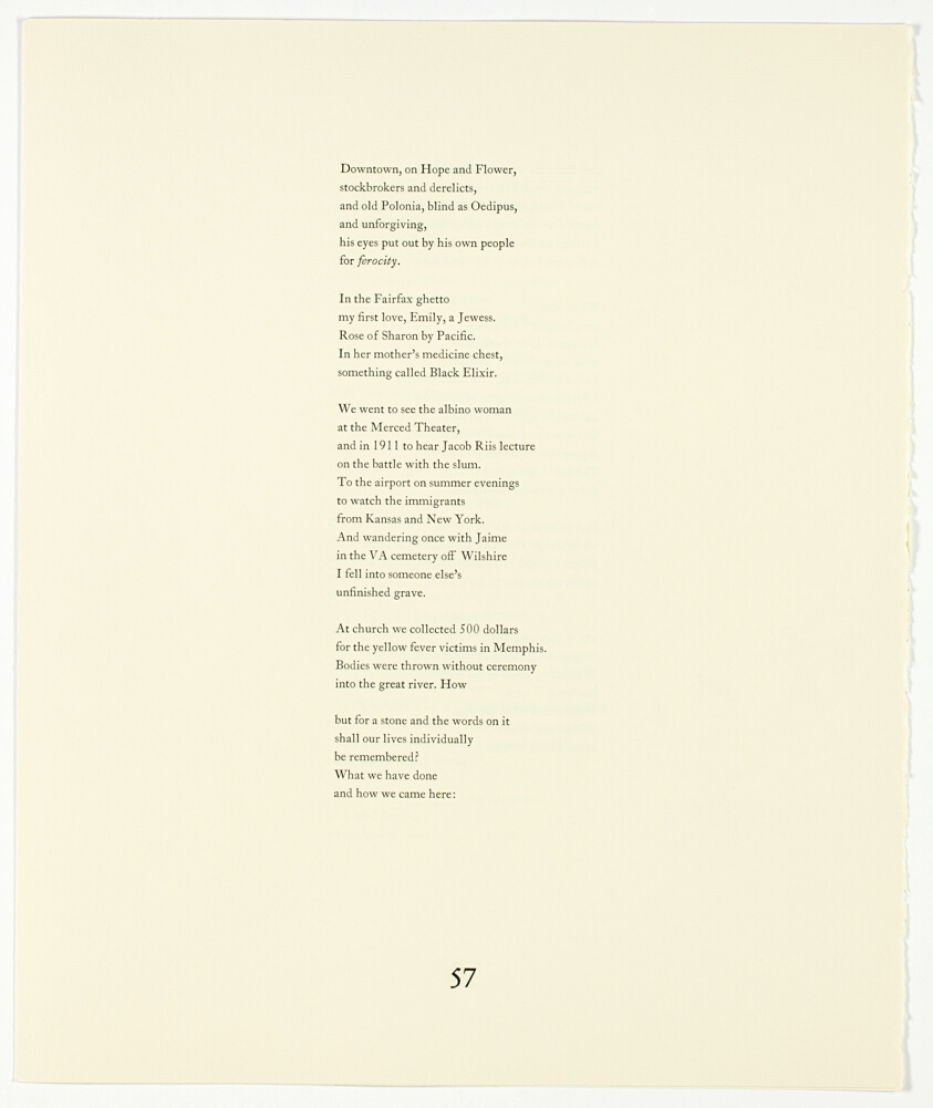 Pages 57-60, from The Plain of Smokes: Poem Cycle