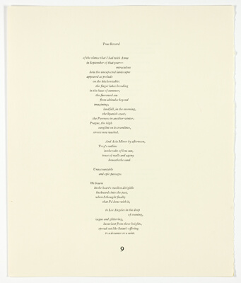 Pages 9-12, from The Plain of Smokes: Poem Cycle