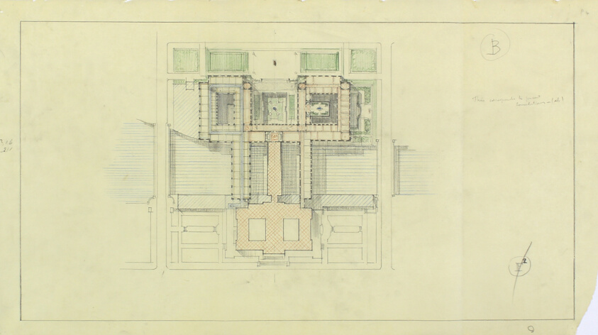 Art Institute of Chicago Competition, Plan Study
