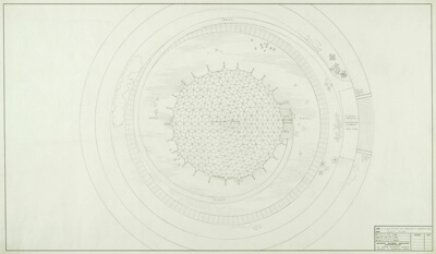 Cinestage for Brussel's Exposition, Brussels, Belgium, Plot Plan