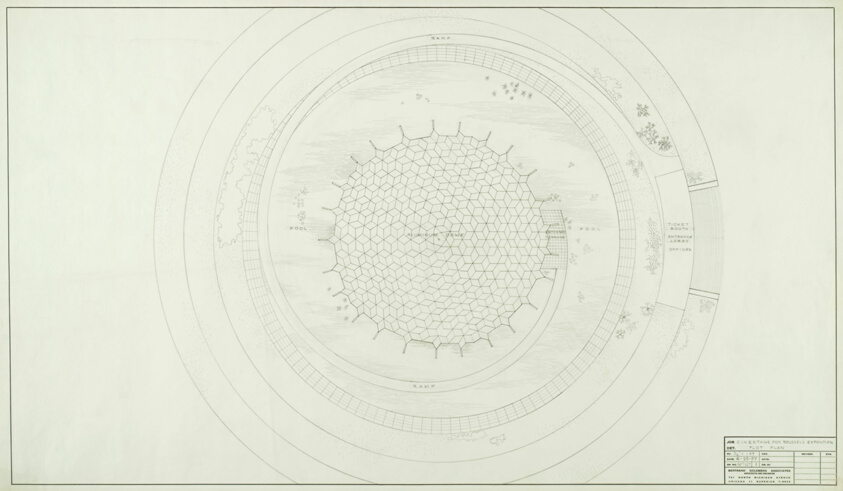 Cinestage for Brussel's Exposition, Brussels, Belgium, Plot Plan