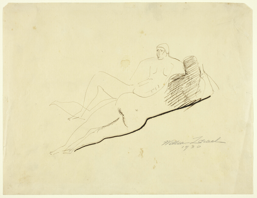 Reclining Male and Female Figures
