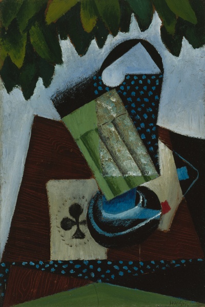 Glass and Playing Cards