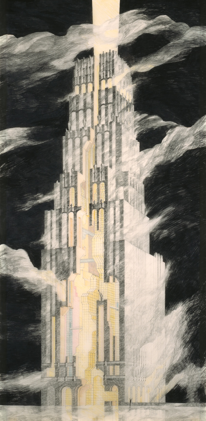 Late Entry to the Tribune Tower Competition, Perspective