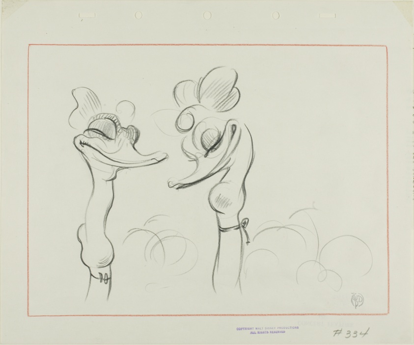 Study: Detail of Two Ostriches
