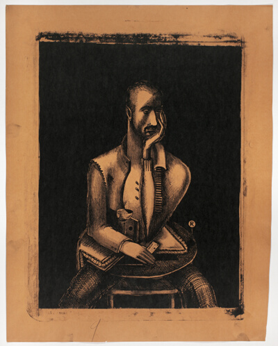 Man Seated at a Table, No. 1