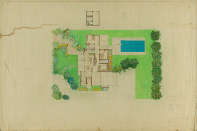 Bizzarri House, Cincinnati, Ohio, Floor Plan