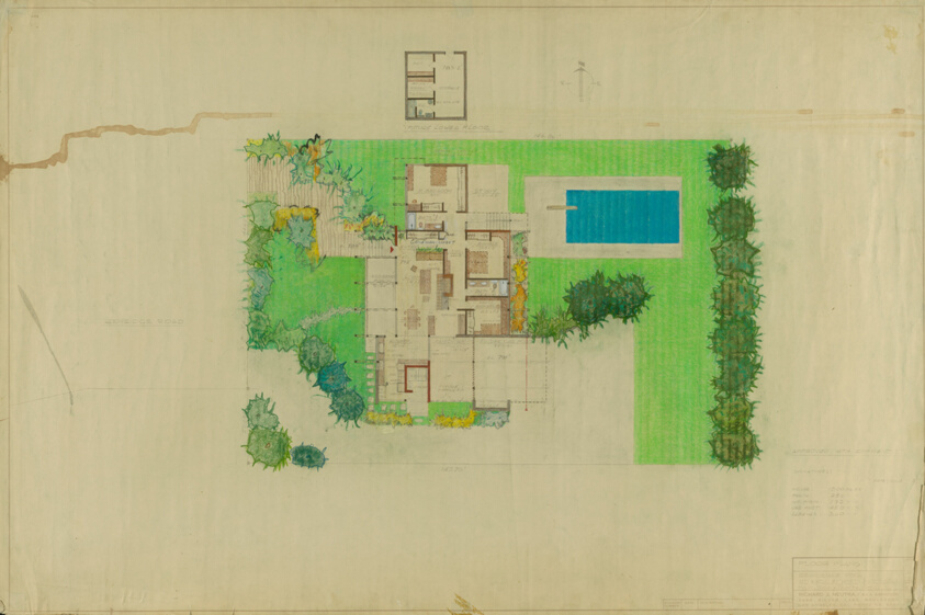 Bizzarri House, Cincinnati, Ohio, Floor Plan