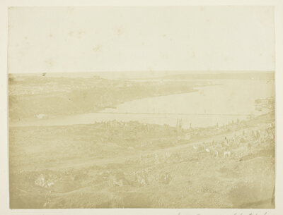 Inner Harbour of Sebastopol, Bridge Connecting the City with the Suburb Fort Nickolas at the Entrance