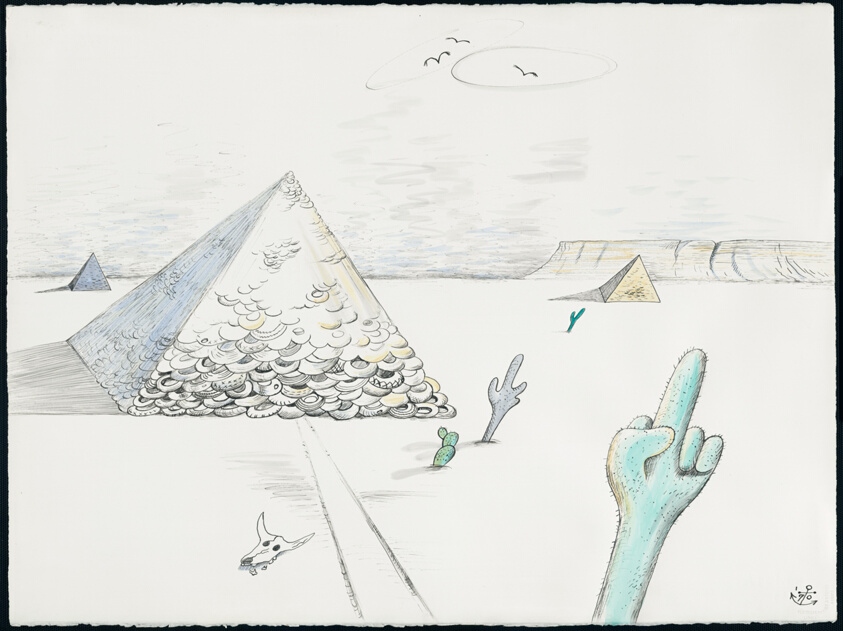 Untitled (Pyramid & Cactus)