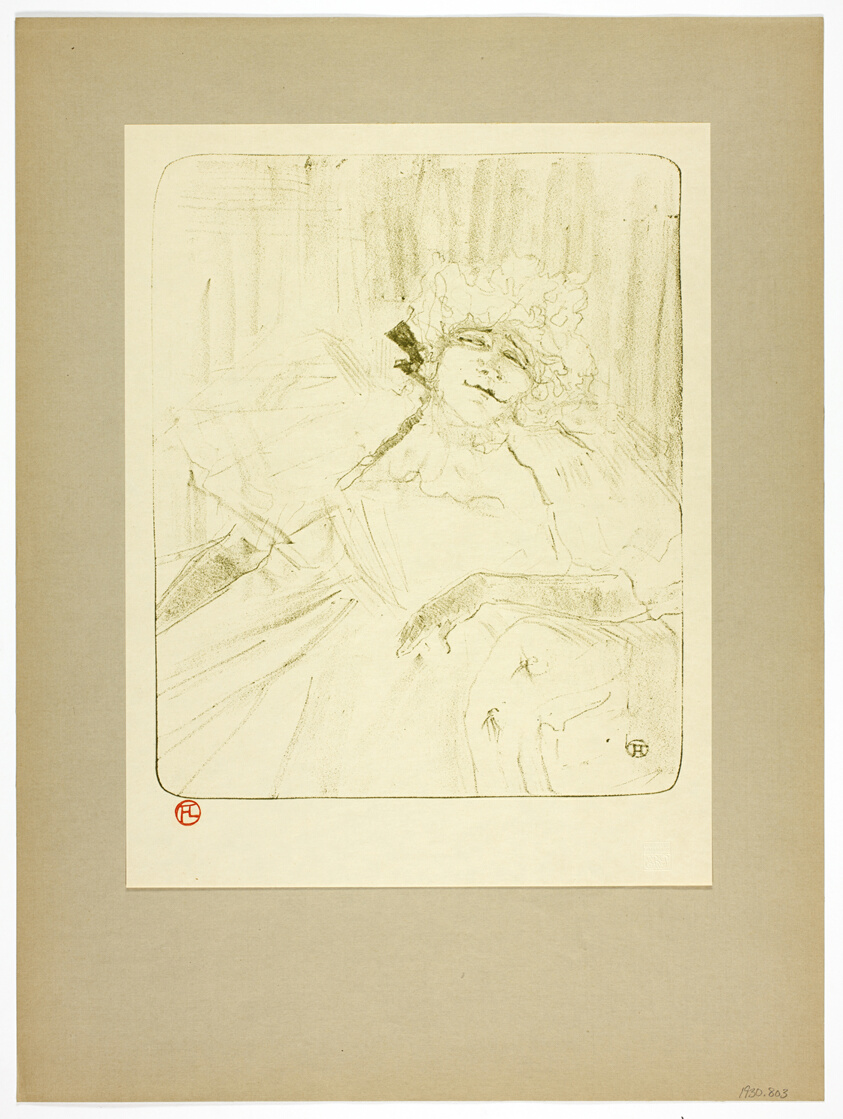 An Old Song, plate five from Yvette Guilbert