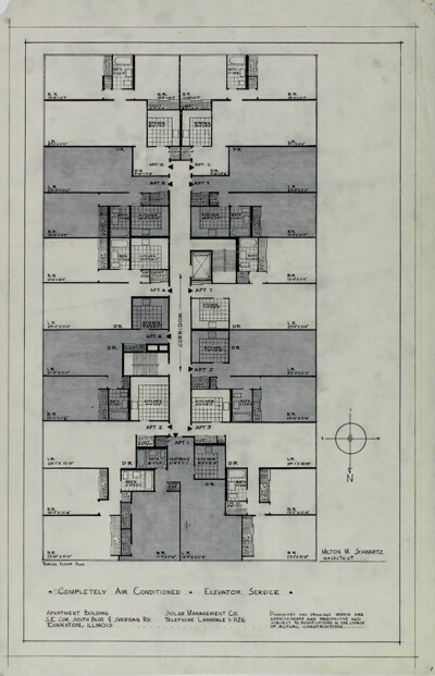 Sanjil Apartments, Evanston, Illinois, Rental Plan