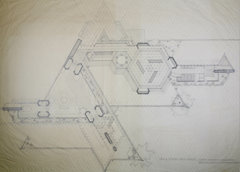 Joe and Etsuko Price House and Gallery, Bartlesville, Oklahoma, Plan