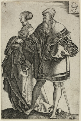 Dancing Couple, plate three from The Large Wedding-Dancers
