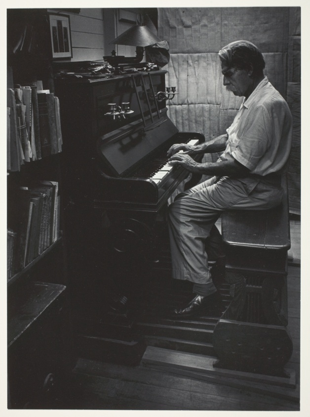 Albert Schweitzer at the Piano