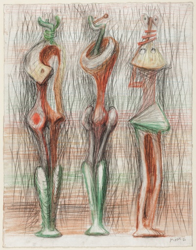 Three Standing Figures