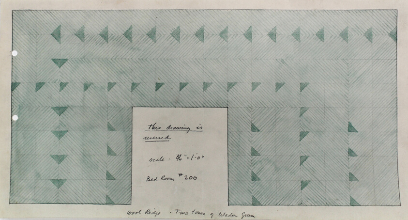"Windway" W. J. Kohler Farm, Sheboygan, Wisconsin, Rug Design