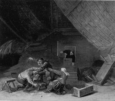 Peasants Fighting over Cards