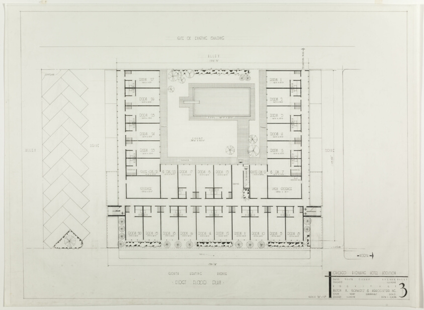 Chicago Airways Hotel, Chicago, Illinois, First Floor Plan