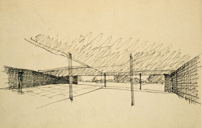 Court House Studies, Interior Perspective Study
