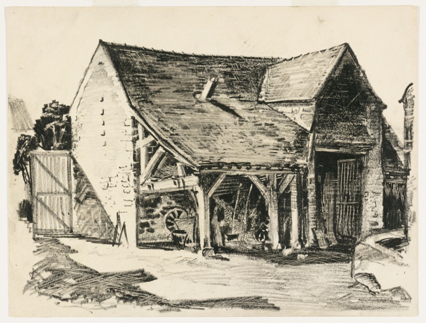 Barn, Travel Sketch