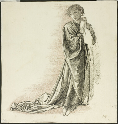 Kneeling Draped Figure
